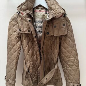 Burberry Quilted Brown Trench Coat